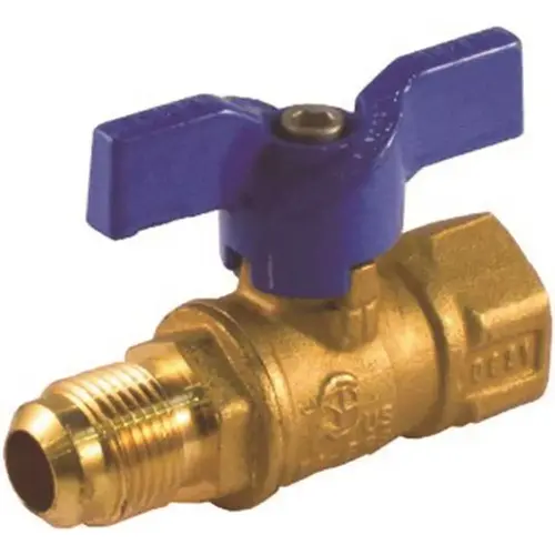 JOMAR INTERNATIONAL 101-502 3/8 in. Flare X 1/2 in. FIP Gas Ball Valve