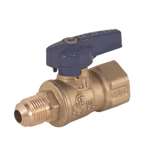 1/2 in. Flare x 1/2 in. FNPT Gas Ball Valve with Dielectric Union