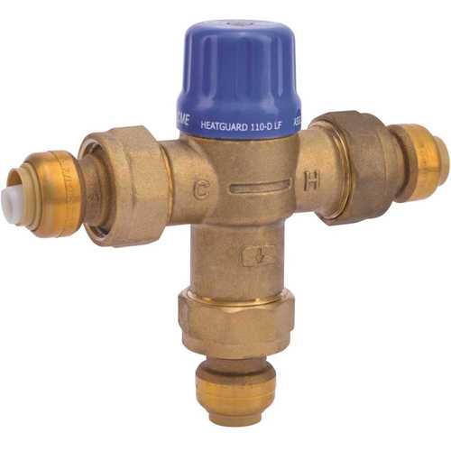 1/2 in. Brass Heat Guard 110-D Thermostatic Mixing Valve