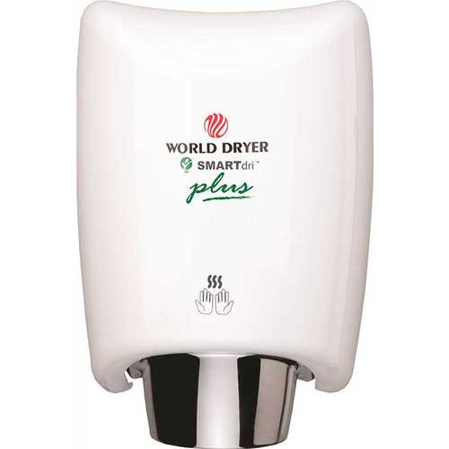 INTELLIGENT HAND DRYER, WHITE, 12.5X9.3X7.6 IN., 110/120 VOLTS, 3.3-10 AMPS