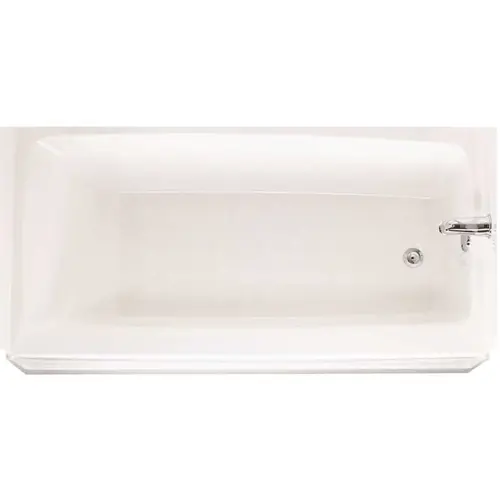 Swan BT-3060R-010 60 in. Fiberglass Right Drain Rectangular Alcove Bathtub in White