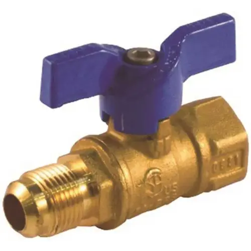 JOMAR INTERNATIONAL 101-601 1/2 in. Flare X 3/8 in. Flare Gas Ball Valve