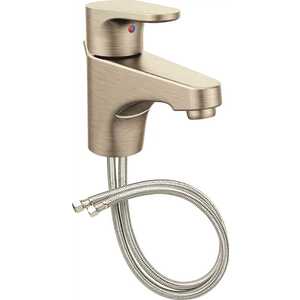 Cleveland Faucet Group 46102BN EDGESTONE QUICK-INSTALL CENTERSET BATHROOM FAUCET WITH 50/50 WASTE ASSEMBLY, 1.5 GPM, LEVER HANDLE, BRUSHED NICKEL