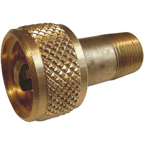 Acme Vapor Coupling, Brass, 1-1/4 in. F.Acme x 1/2 in. MNPT