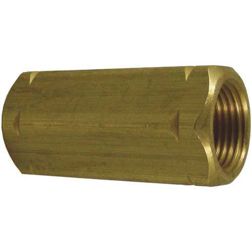 MEC ME305 Single Piece Adapter, Brass, F.Pol x F.Pol