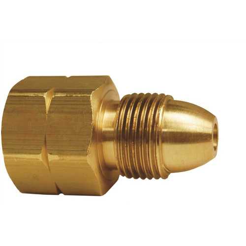 MEC ME357 Single Piece Adapter Brass M Pol x 1/2 in. FNPT