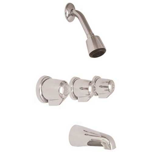 Classics 3-Handle Tub & ShowerTrim Kit in Chrome [Valve Included]