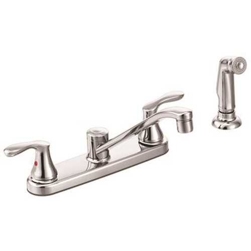 Cleveland Faucet Group 40618 Cornerstone 2-Handle Standard Kitchen Faucet with Matching Side Spray in Chrome