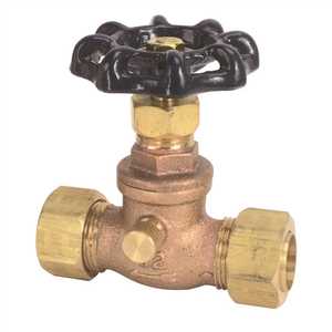 Mueller Industries 105-613NL 1/2 in. Brass Compression Stop and Waste Valve