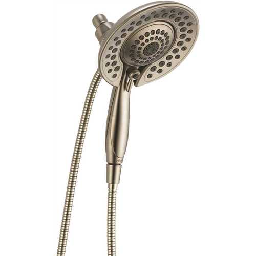 In2ition Two-in-One 5-Spray 6.8 in. Dual Wall Mount Fixed and Handheld Shower Head in Stainless