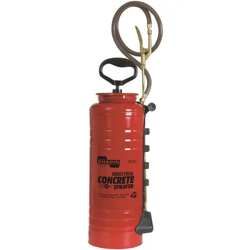 Chapin International 1949 3.5 Gal. Industrial Viton Concrete Open Head Sprayer Red