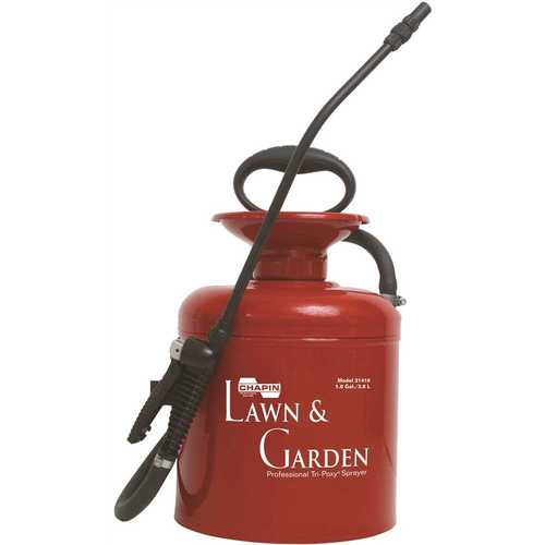 Lawn & Garden Series Compression Sprayer, 1 gal Tank, Steel Tank, 42 in L Hose