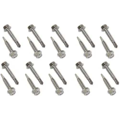 SNAP-LOC SLFETM20114 1/4 in. x 1-1/4 in. Hex Metal Self-Driller Screws for E-Tracks