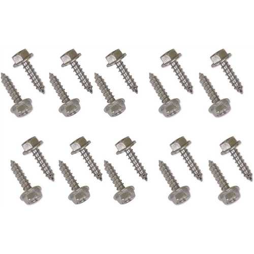 1/4 in. x 1 in. Hex Washer Head Lag Screws for E-Tracks
