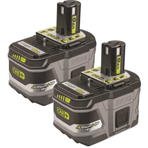 RYOBI P168 ONE+ 18V LITHIUM+ HP 9.0 Ah High Capacity Battery