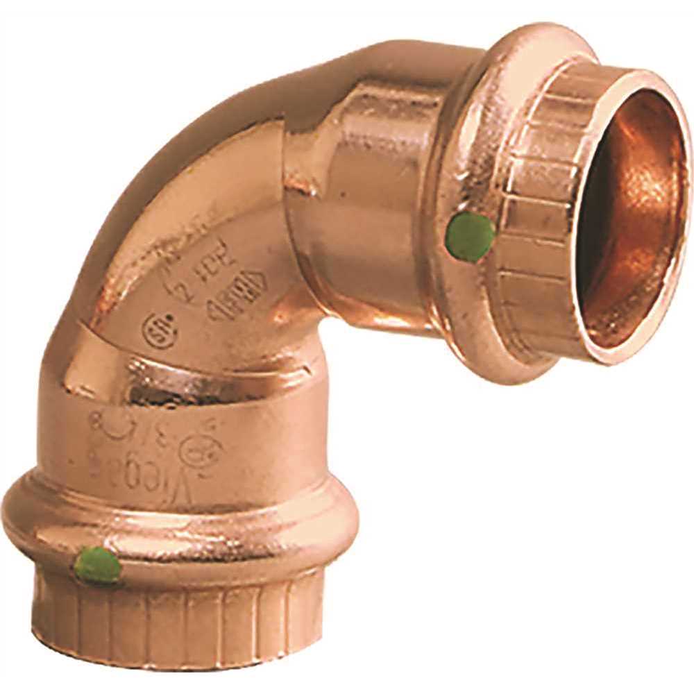 Viega 77317 1/2 in. x 1/2 in. Copper 90-Degree Elbow