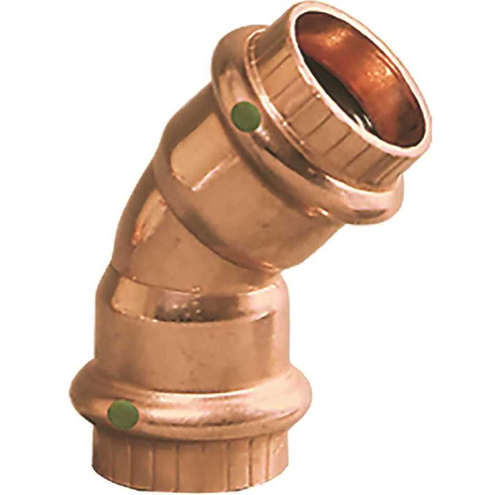 Viega 77028 1 in x 1 in. Copper 45 Degree Elbow