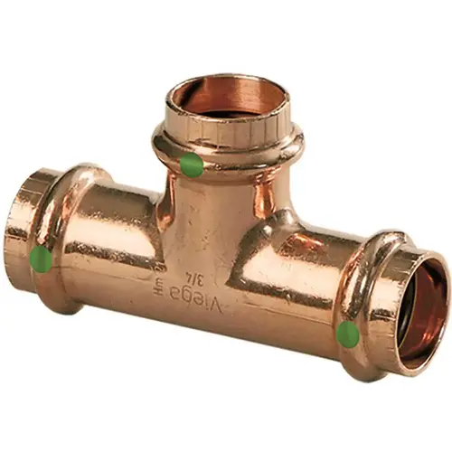 Viega 77437 1 in. x 1 in. x 3/4 in. Copper Tee