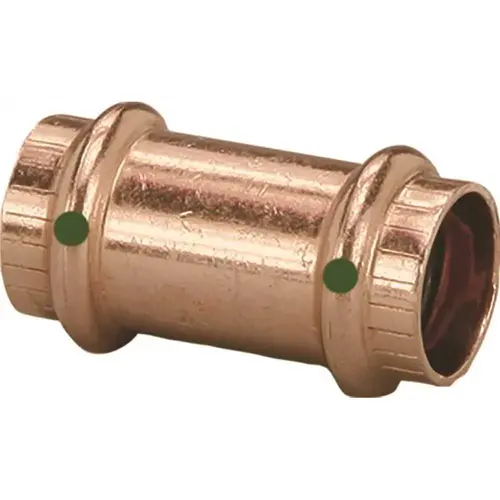 Viega 78172 ProPress 1/2 in. x 1/2 in. Copper Coupling No Stop