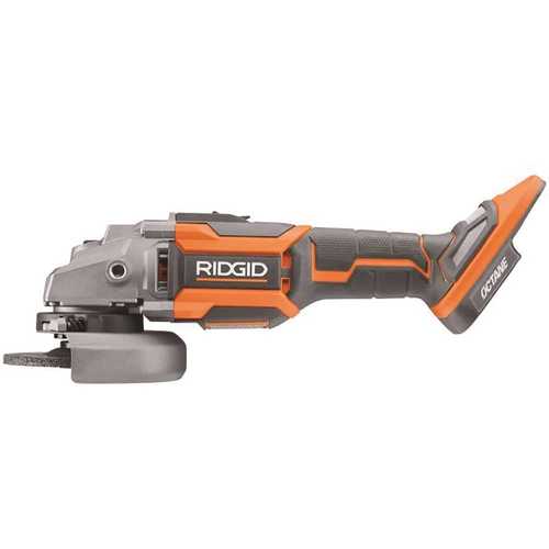 RIDGID R86042B 18-Volt OCTANE Cordless Brushless 4-1/2 in. Angle Grinder (Tool Only)