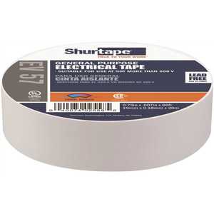 Shurtape 104816 EV 57 General Purpose Electrical Tape, UL Listed, GRAY, 7 mils, 3/4 in. x 66 ft. []