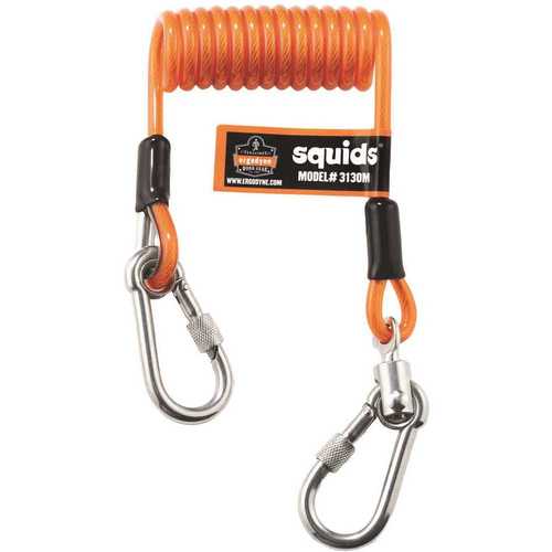 5 lbs. Orange Standard Coiled Cable Lanyard Tool Lanyard