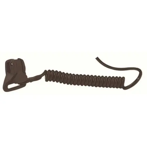 Ergodyne 3158 Squids Black Coil Hard Hat Lanyard with Clamp Tool Lanyard