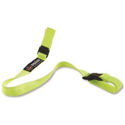 Squids Lime Elastic Hard Hat Lanyard with Buckle