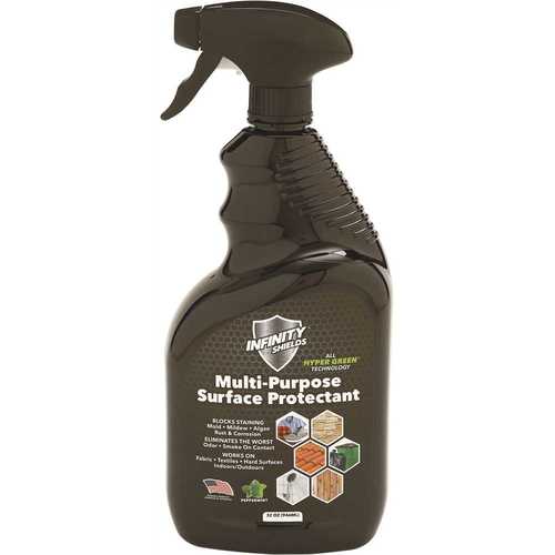 32 oz. Peppermint Multi-Purpose Surface Protectant Stain Blocker Odor-Smoke Eliminator Repellent - pack of 45