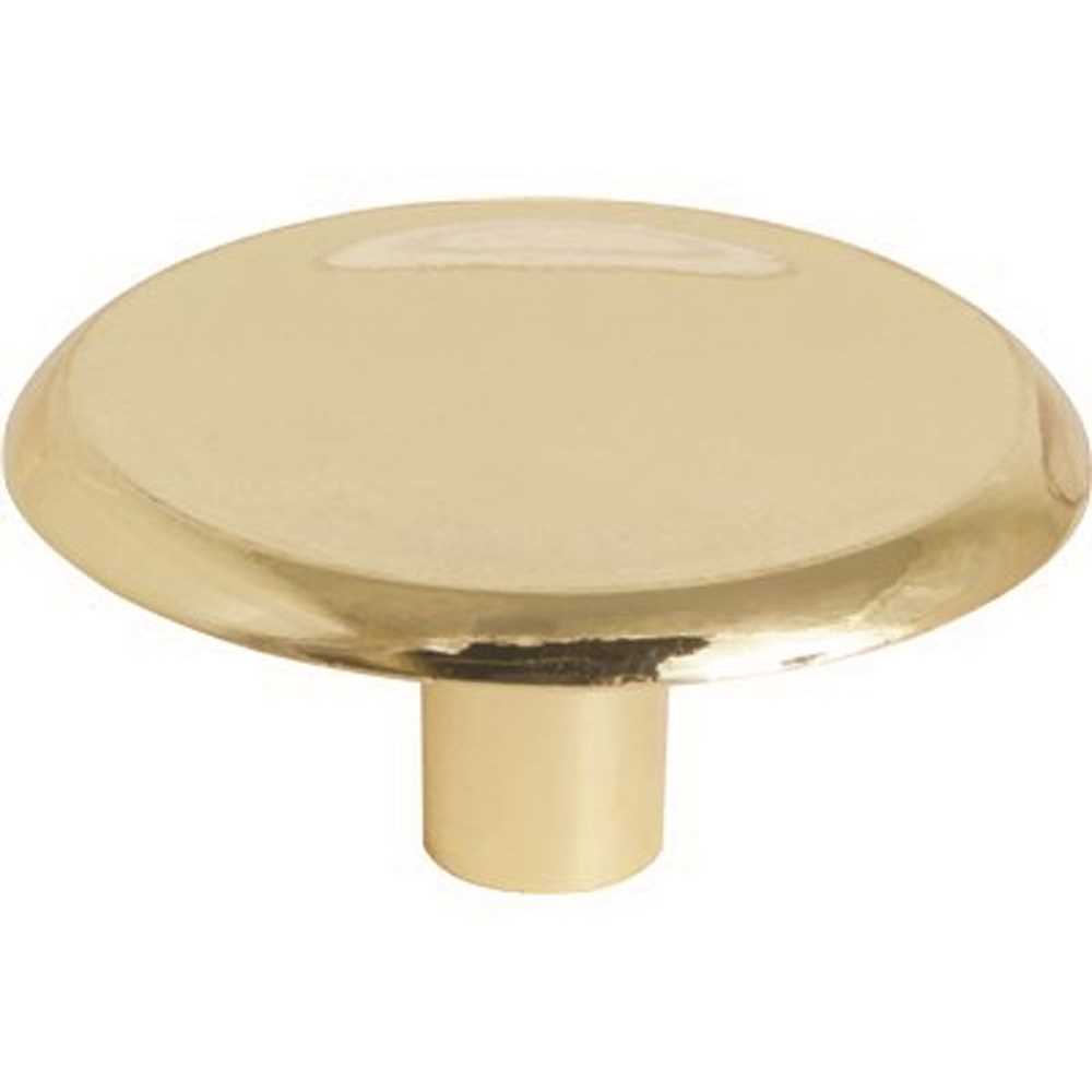 Anvil Mark 2492402 1-1/2 in. Polish Brass Cabinet Knob - pack of 5