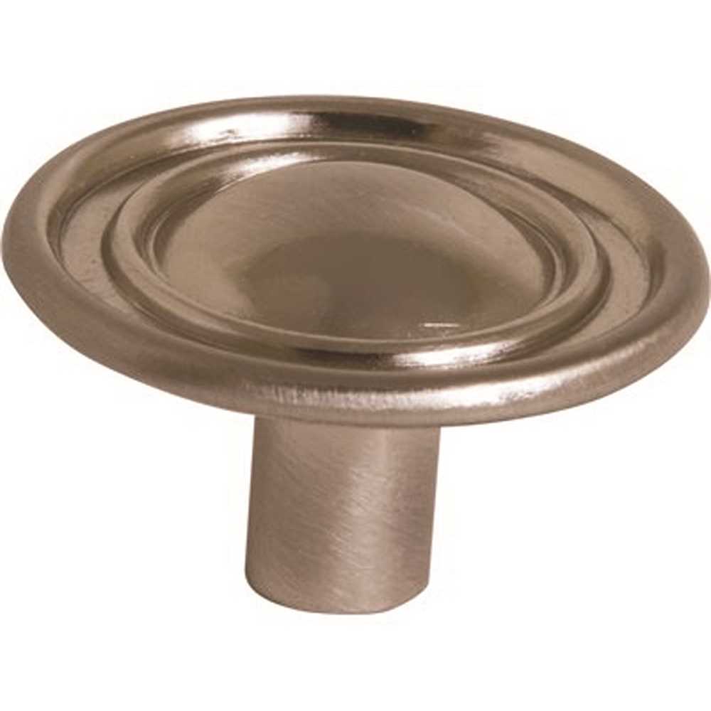 Anvil Mark 2492427 1-1/4 in. Satin Nickel Cabinet Knob - pack of 5