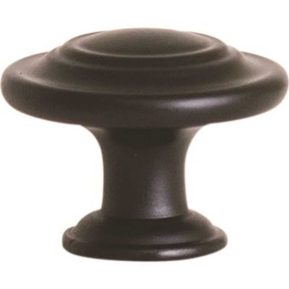 Anvil Mark 2492426 1-1/4 in. Matte Black Cabinet Knob - pack of 5