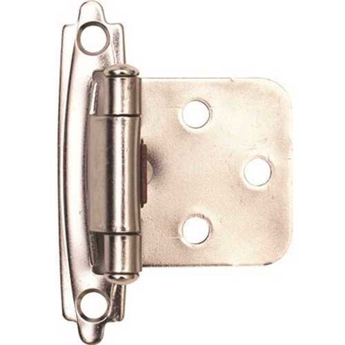 1-1/2 in. Satin Nickel Cabinet Hinge - pack of 10