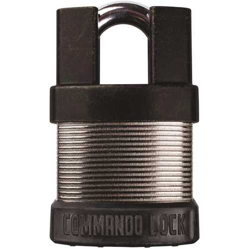Commando Lock 5001 Total Guard 1-3/4 in. Bolt Cutter Proof High Security Keyed Padlock W 1-1/8 in. Shackle Weather Resistant Military-Grade