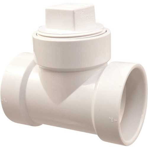 COPY 0 3 in. PVC DWV H x H x FPT Cleanout Plug Tee