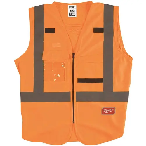 VEST SAFETY HI-VIS OR XXL/XXXL