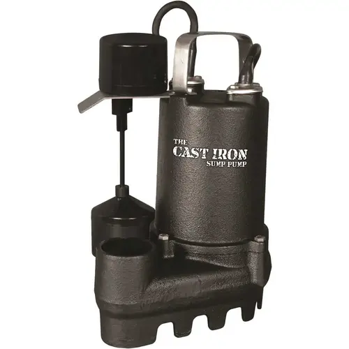 1/2 HP Cast Iron Submersible Sump/Effluent Pump with Vertical Float Switch