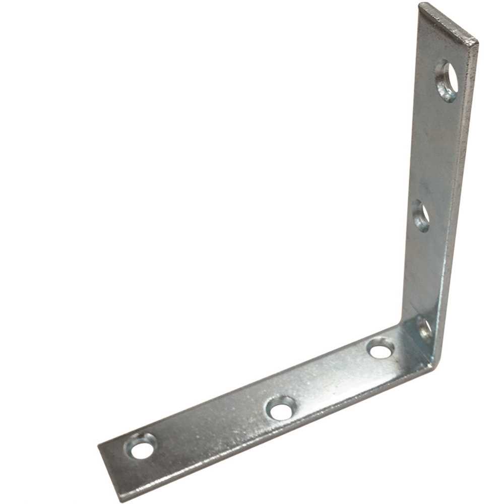 Prime-Line MP11345-2 5 in. Corner Brace with Screws Zinc Plated - pack of 2