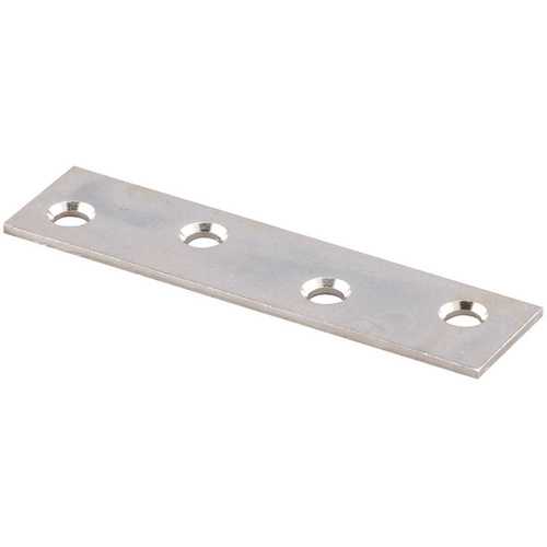 14-Gauge x 3/4 in. x 3 in. Zinc Plated Steel Construction Mending Plate - pack of 10