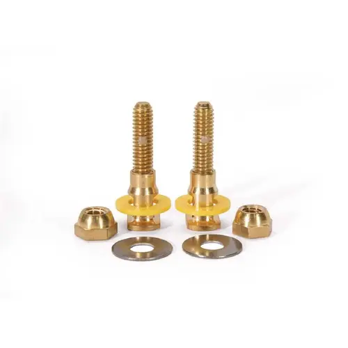Fluidmaster 7110A-009-B100 SetFast Pro 5/16 in. x 2-1/4 in. No Cut Brass Closet Toilet Bolt Kit