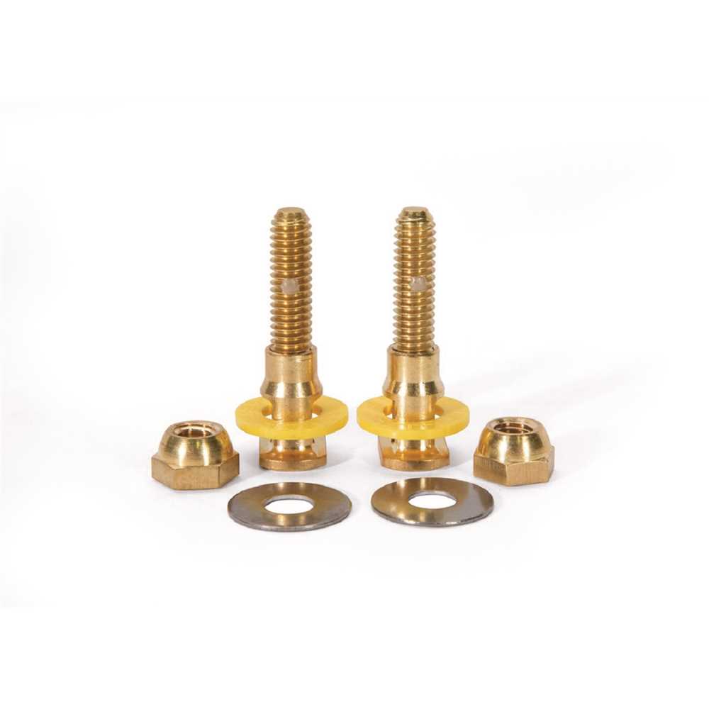 Fluidmaster 7110A-009-B100 SetFast Pro 5/16 in. x 2-1/4 in. No Cut Brass Closet Toilet Bolt Kit