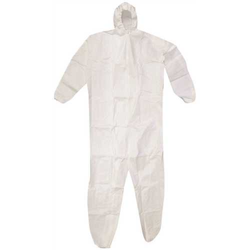 SuperTuff Heavy-Duty Disposable Coverall with 2XL Hood - Bulk Pack