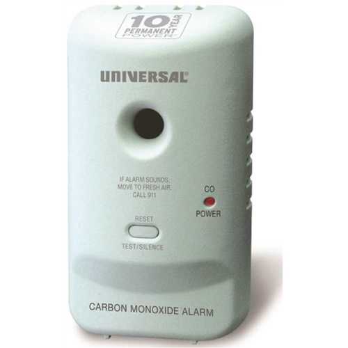 USI Electric MC304SB-6P Carbon Monoxide Smart Alarm Detector Battery Operated with 10-Year Sealed Battery - pack of 6