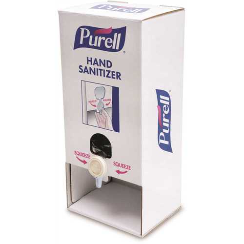 PURELL 2156-02-TTS PUSH-STYLE 1000ML WHITE CARDBOARD HAND SANITIZER TABLETOP STAND DISPENSER (2 REFILLS INCLUDED) - pack of 2