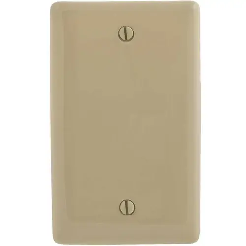 1-Gang Ivory Box Mount Blank Wall Plate