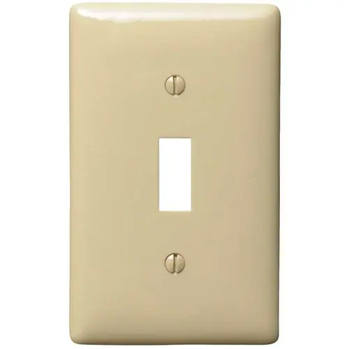 1-Gang Ivory Medium Size Toggle Wall Plate