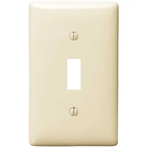 1-Gang Light Almond Toggle Wall Plate