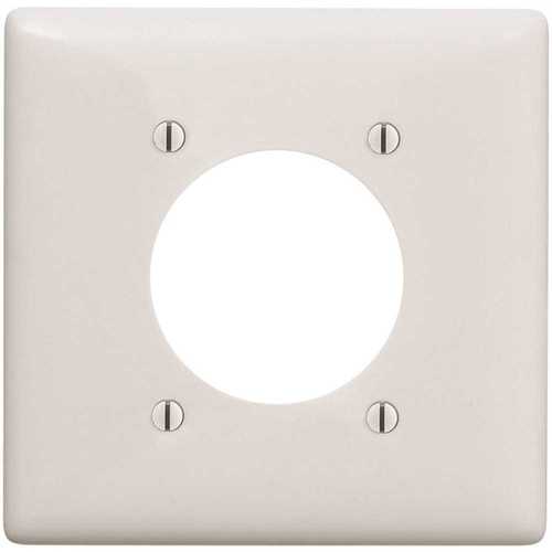 2-Gang 2.15 in. Opening Wall Plate - White