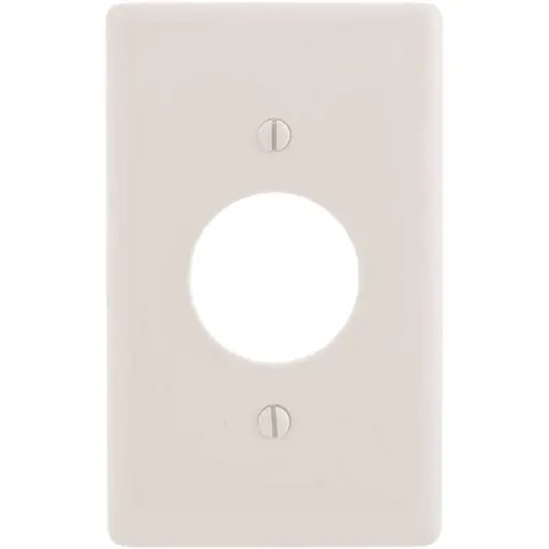 1-Gang 1.40 in. Opening Wall Plate - White