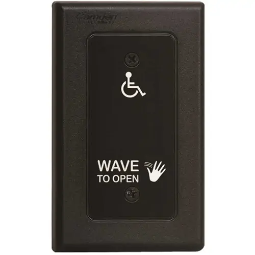 SureWave Polycarbonate Infrared Wave to Open Handicap Logo Touchplate